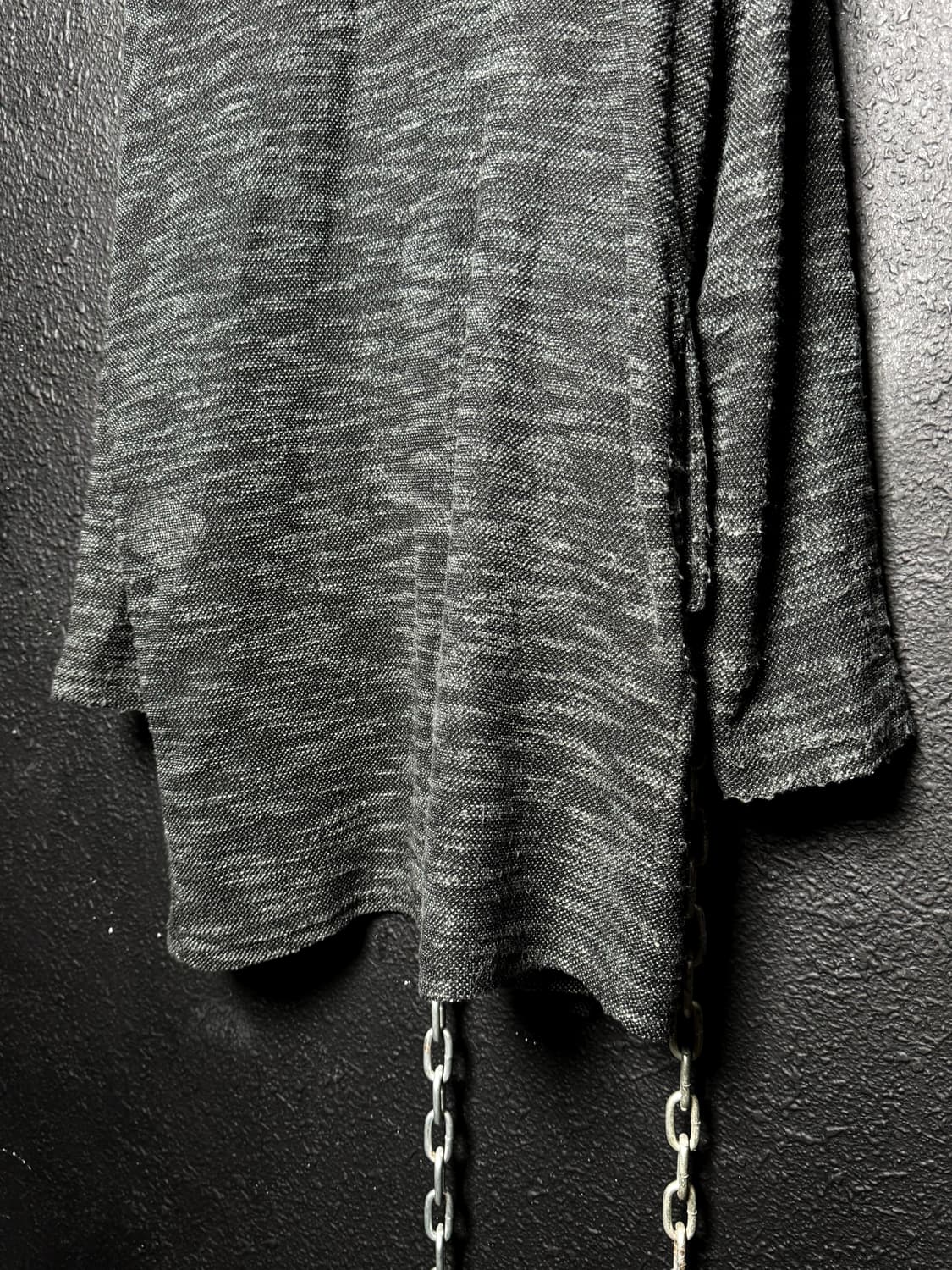 Dark green long draped hooded cardigan   상품이미지10
