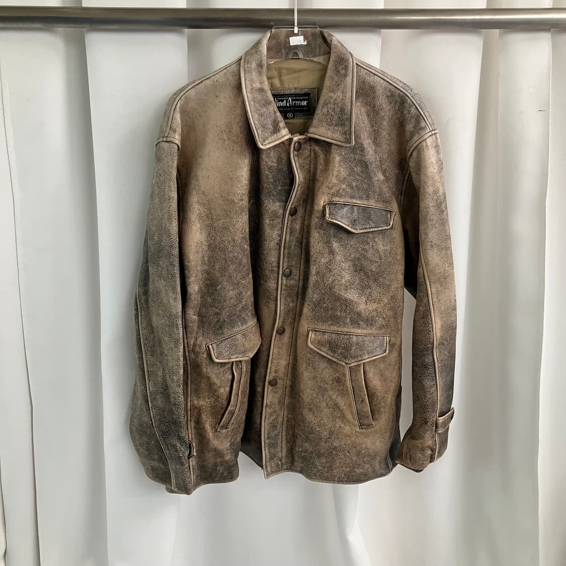 윈드아머 빈티지 레더 자켓 3L 상품이미지1