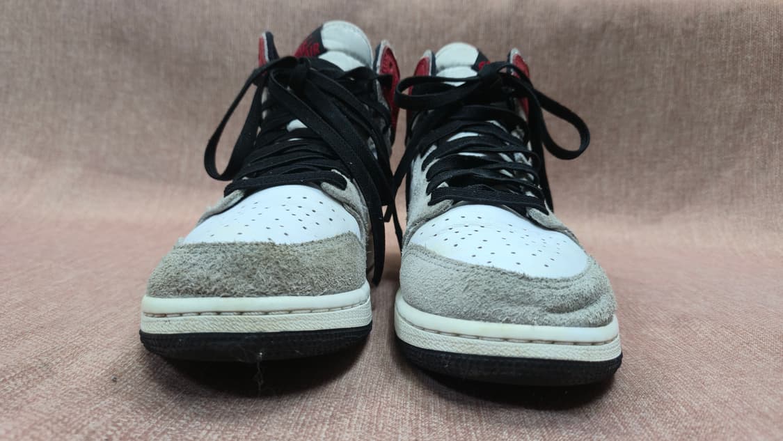 나이키 240mm- 에어 조던 1 하이 스니커즈 화이트/레드 상품이미지3