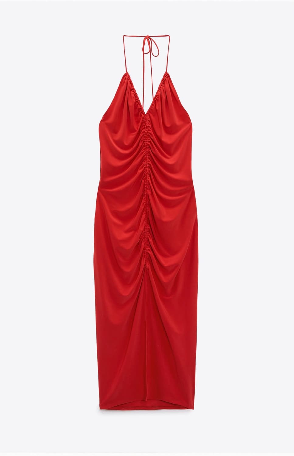 ZARA 자라 레드 셔링 원피스 상품이미지2