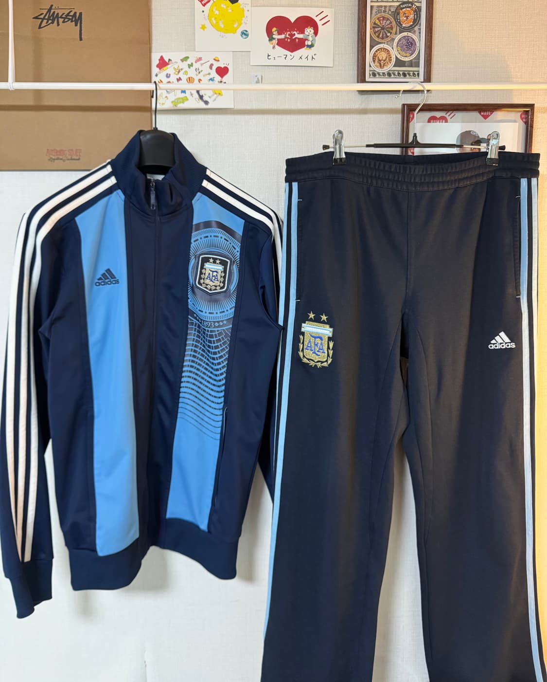 [M,L]아디다스 아르헨티나 국대 AFA 트랙탑 져지 셋업 상품이미지1