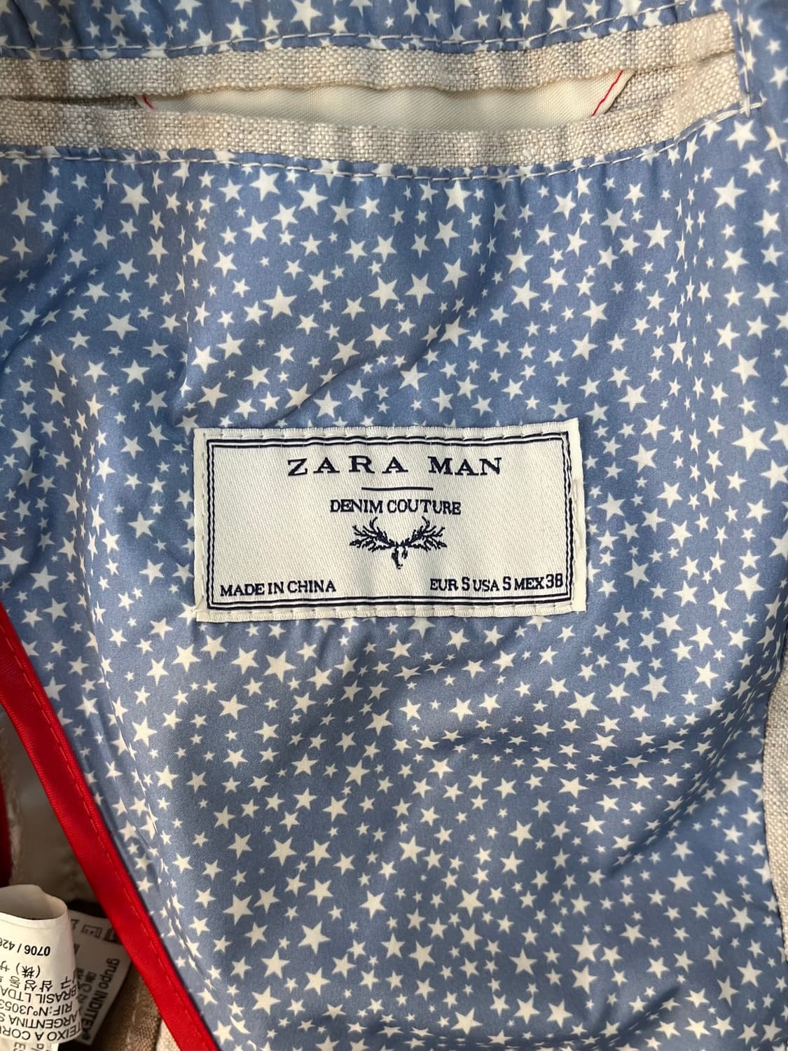 자라 데님 린넨 블루종 자켓  상품이미지8