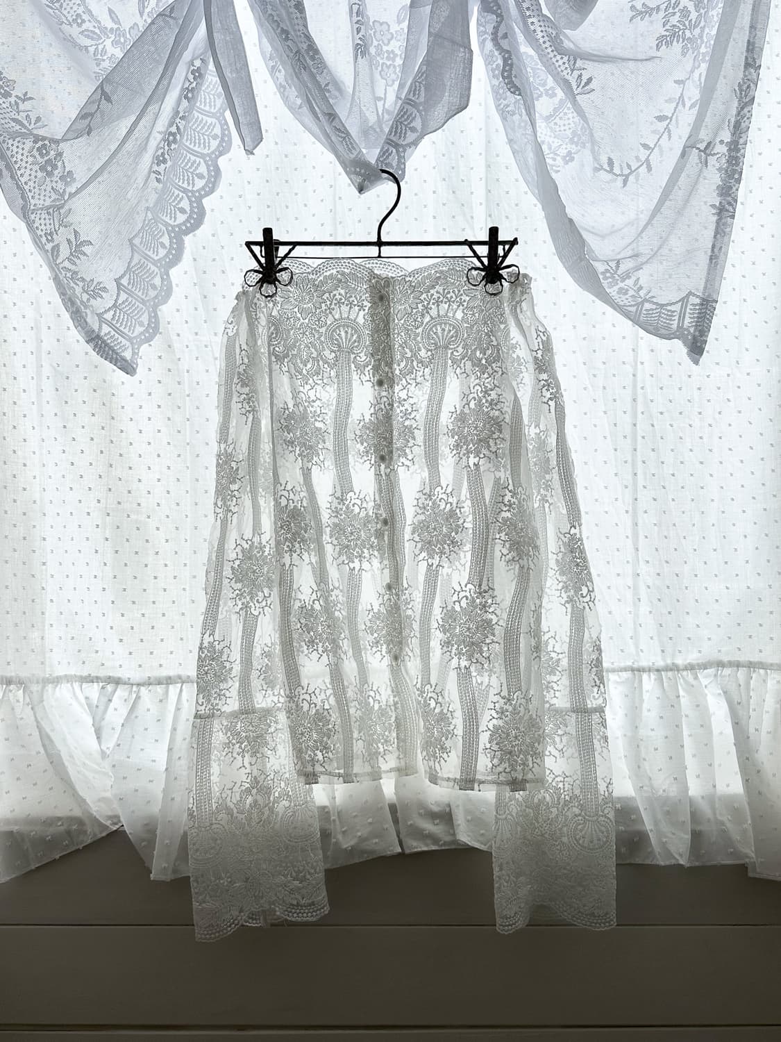 See-Through Off-the-Shoulder Blouse 0203 상품이미지1