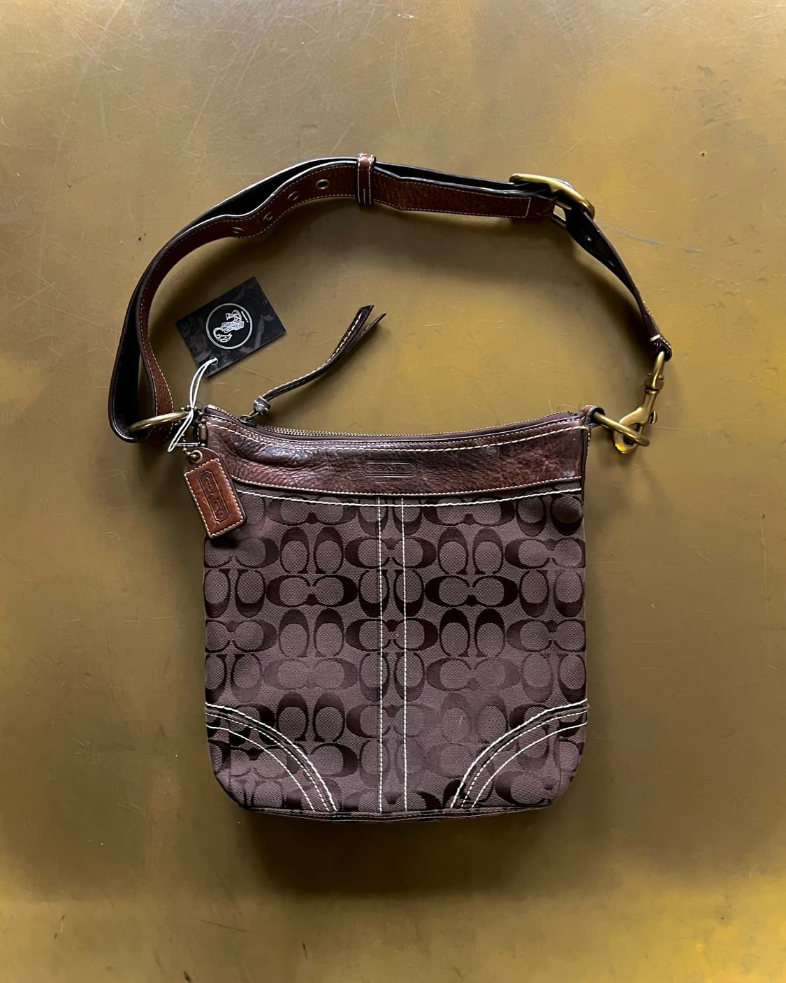 2000s Old COACH Classic Shoulder Bag 상품이미지2