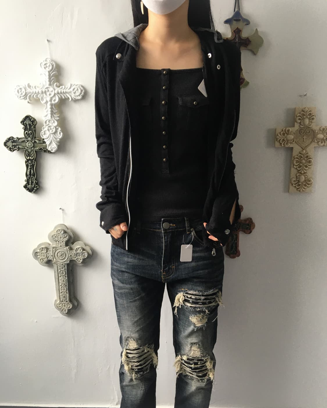 In the attic hood layered zip up 상품이미지6