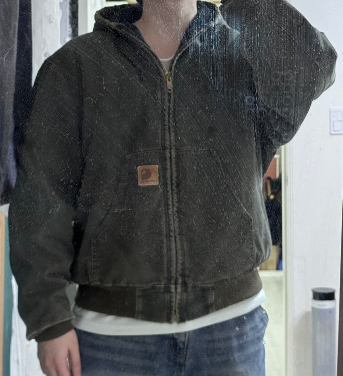 착샷 o) 칼하트 액티브자켓 J68 MOS XL 판매합니다 상품이미지8