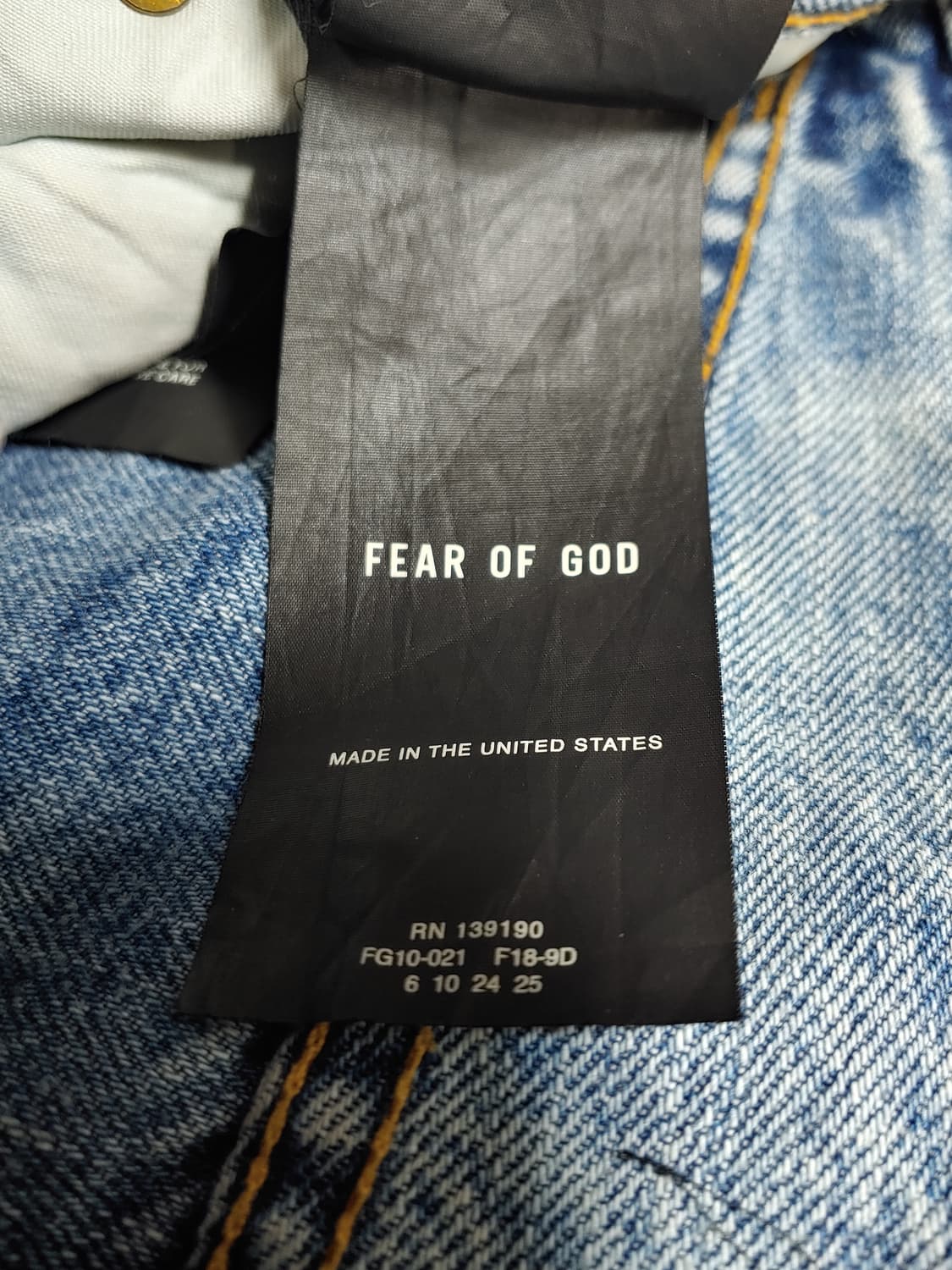 피어오브갓 6th 콜렉션 리버스 데님 팬츠 28 상품이미지7