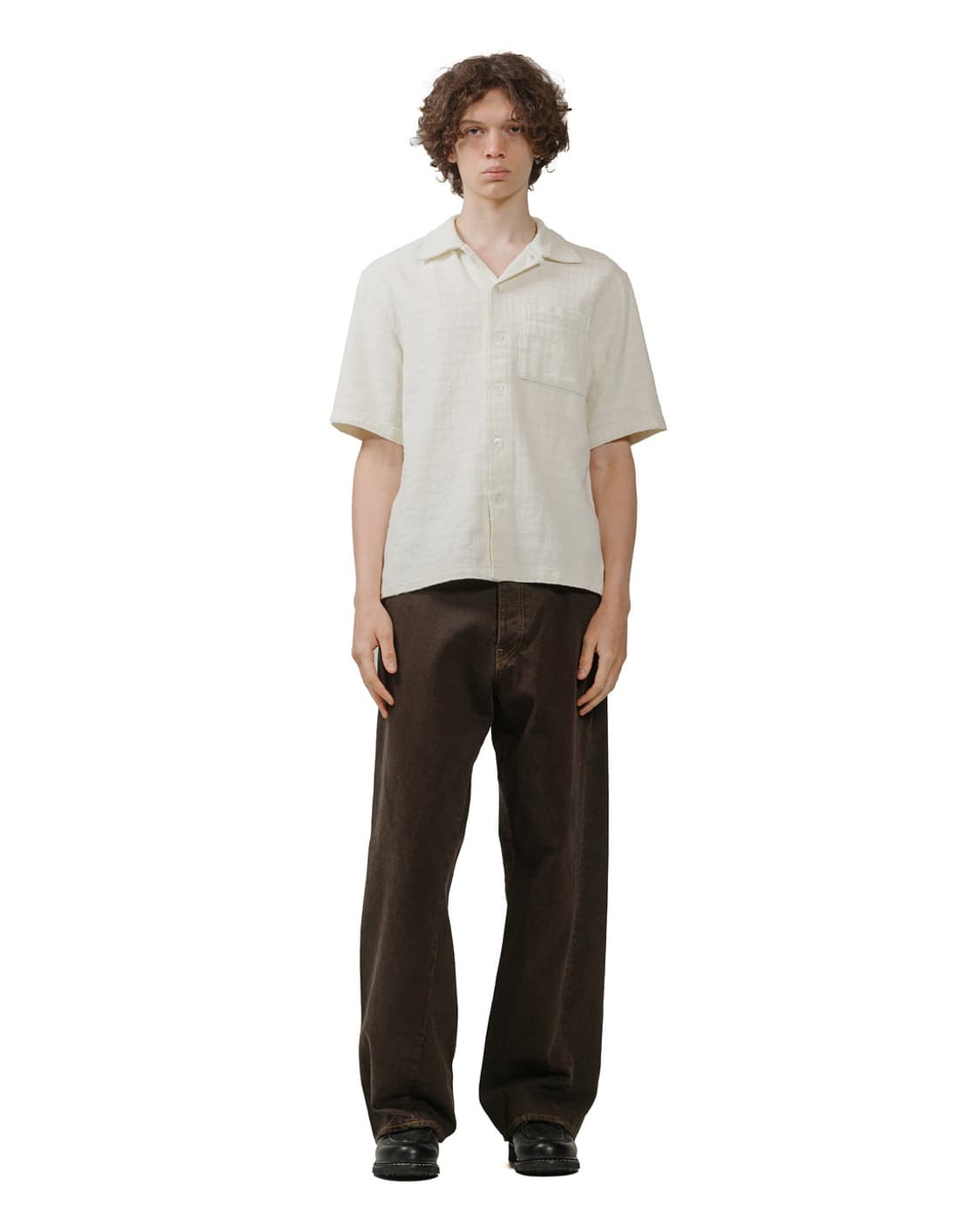 선플라워 와이드 트위스트 데님 빈티지 브라운 32/32 상품이미지1