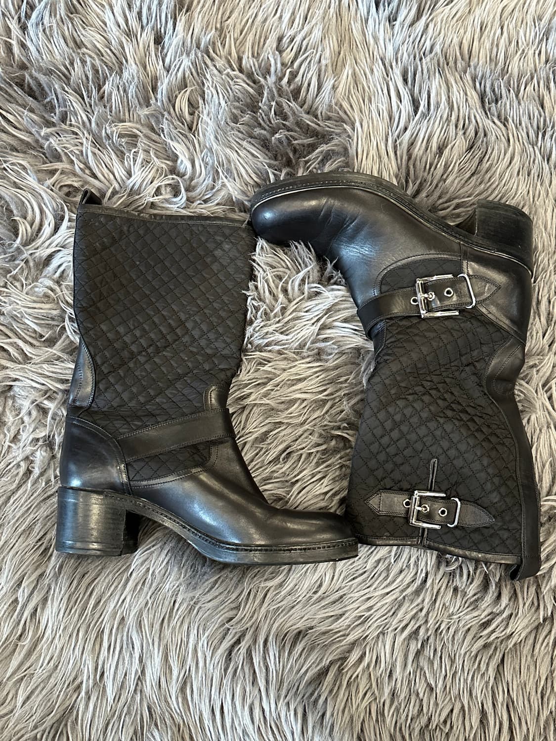 Gianvito Rossi 바이커 가죽 부츠 상품이미지1