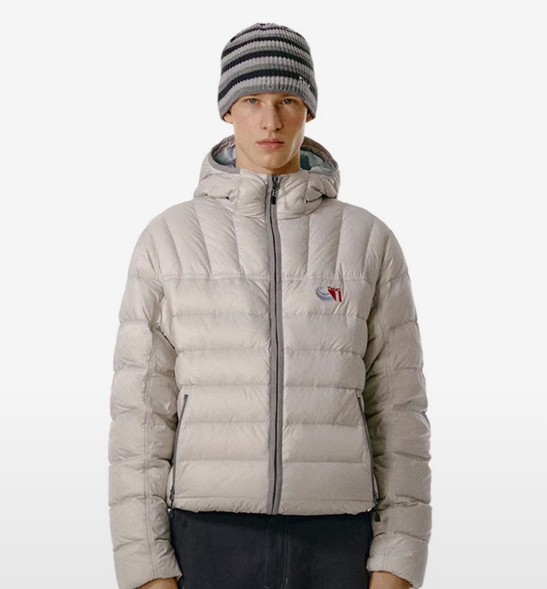 (새상품,택포) 테켓 경량패딩 라이트그레이 M사이즈 상품이미지1