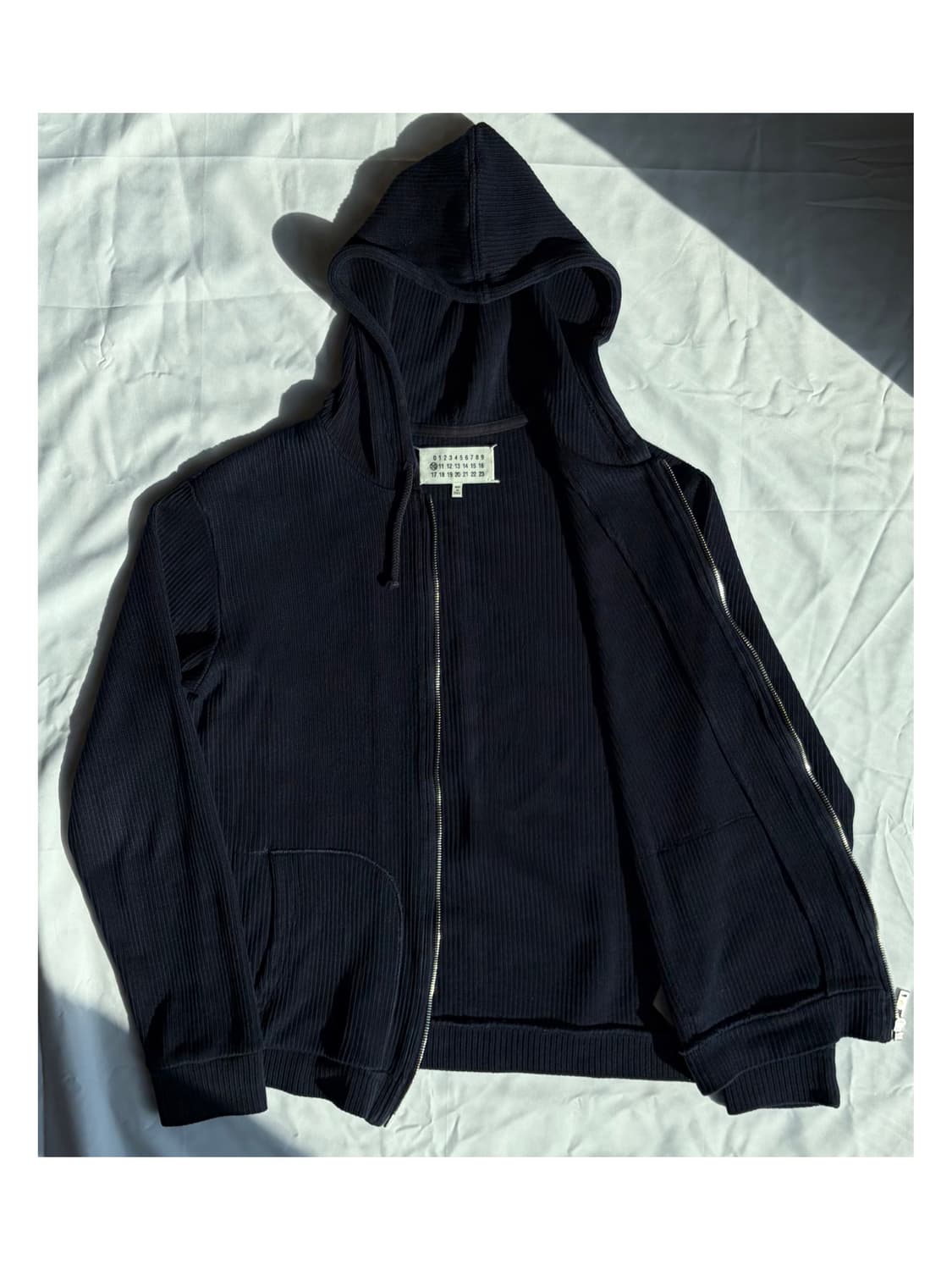 (Hold) 마르지엘라 백스티치 니트 라운지 후디 집업 후드 자켓 상품이미지3