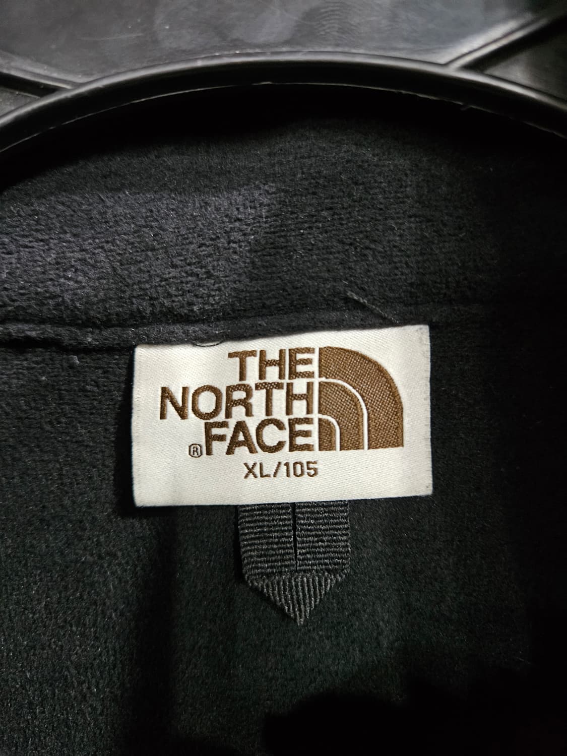 노스페이스 블랙 남성 세미오버핏 105~110 후리스 집업자켓  상품이미지3