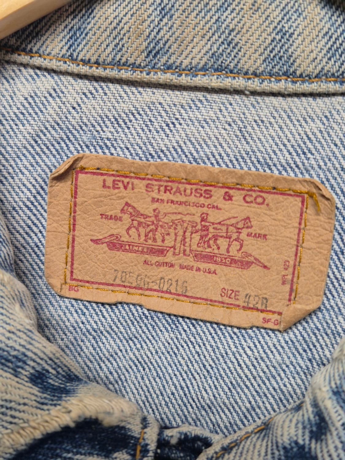 [실측 M] 80s US Made 리바이스 트러커 -112 상품이미지4