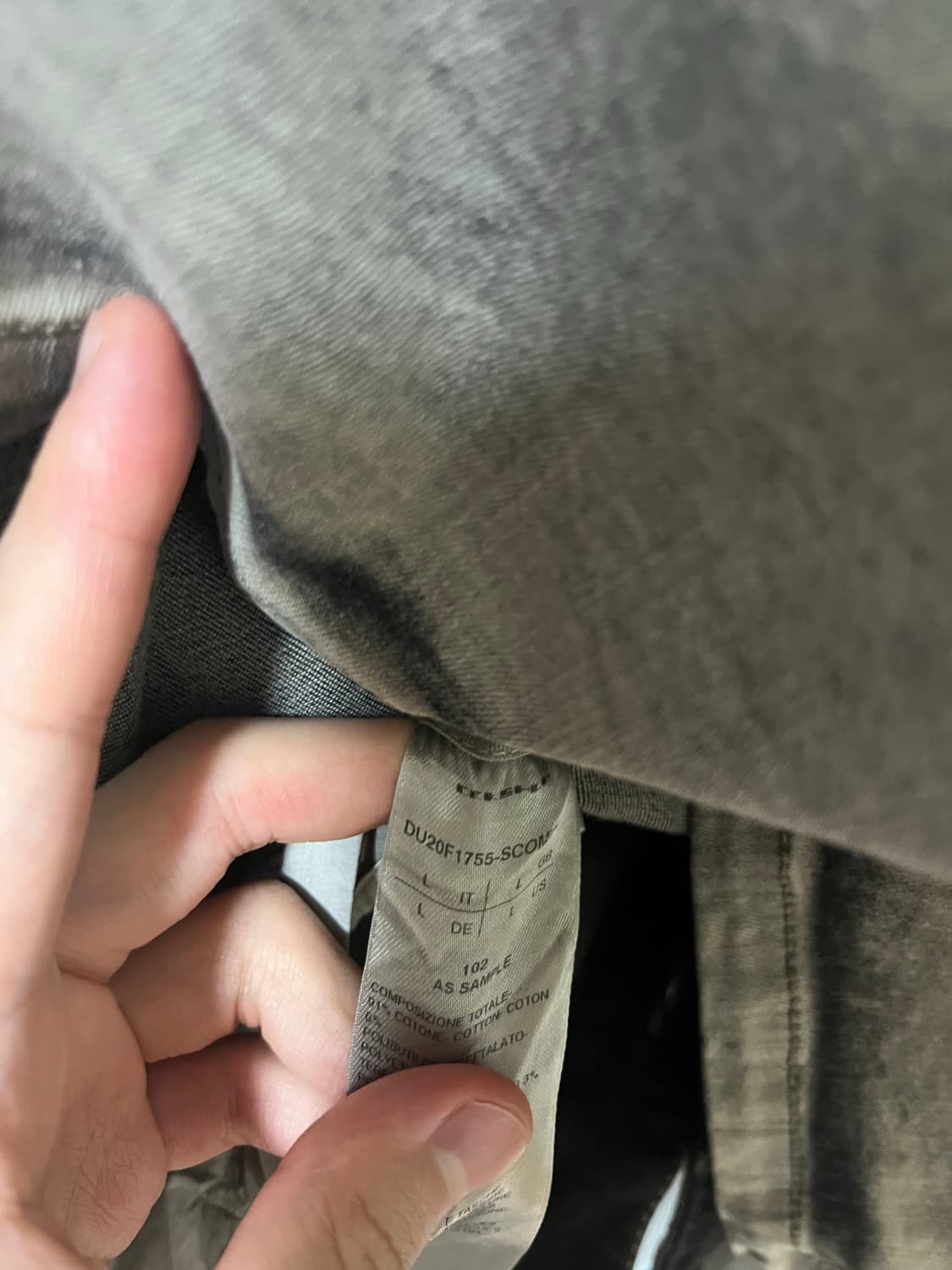 릭오웬스 타이론 셔츠 자켓 L 상품이미지4