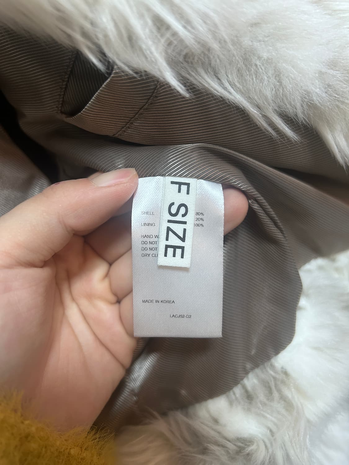 커렌트 퍼 크롭 자켓 화이트 상품이미지9