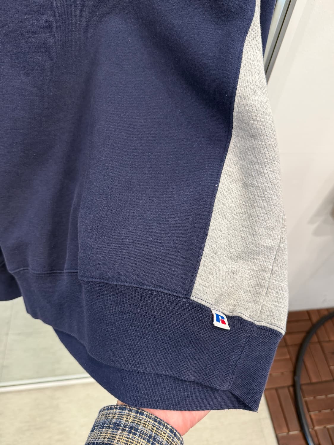 90-00s Russell 러셀 배색 플레인 스웻셔츠 상품이미지8