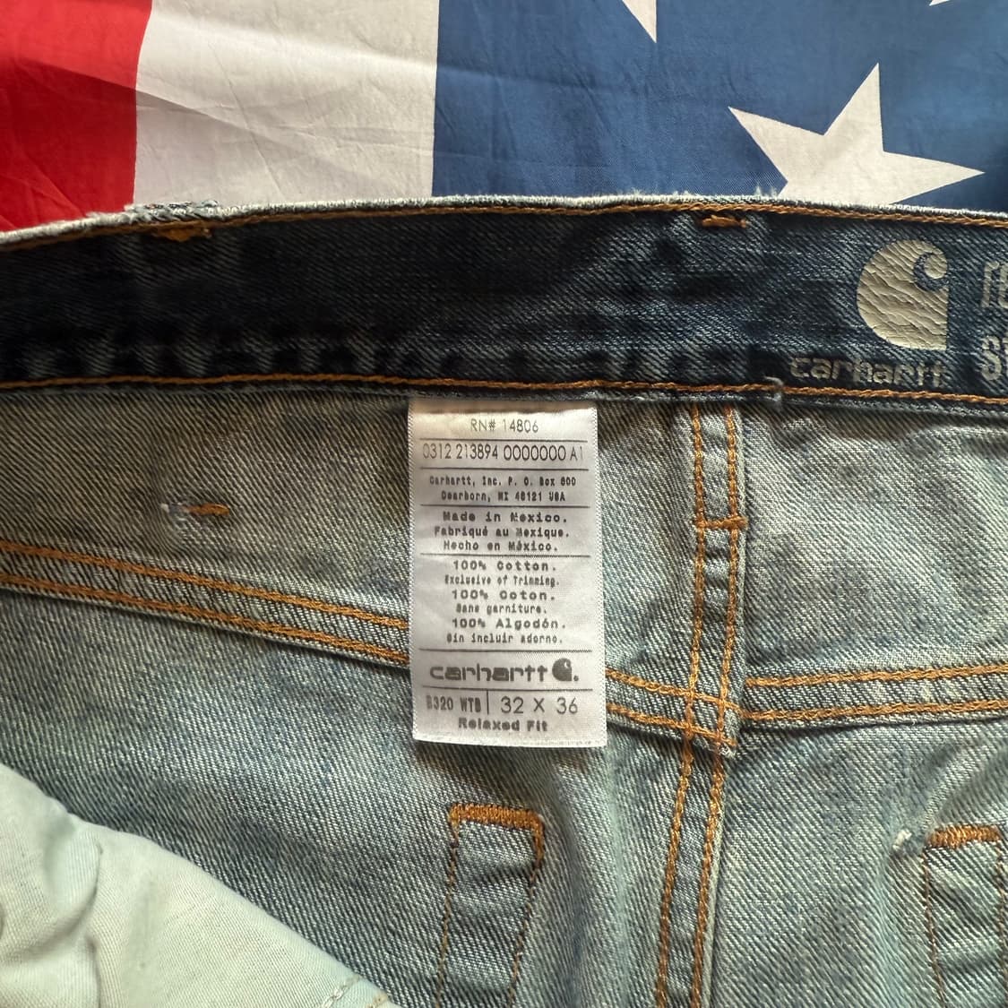 [32] [Carhartt] 칼하트 B320 릴렉스핏 데님 청바지 상품이미지7
