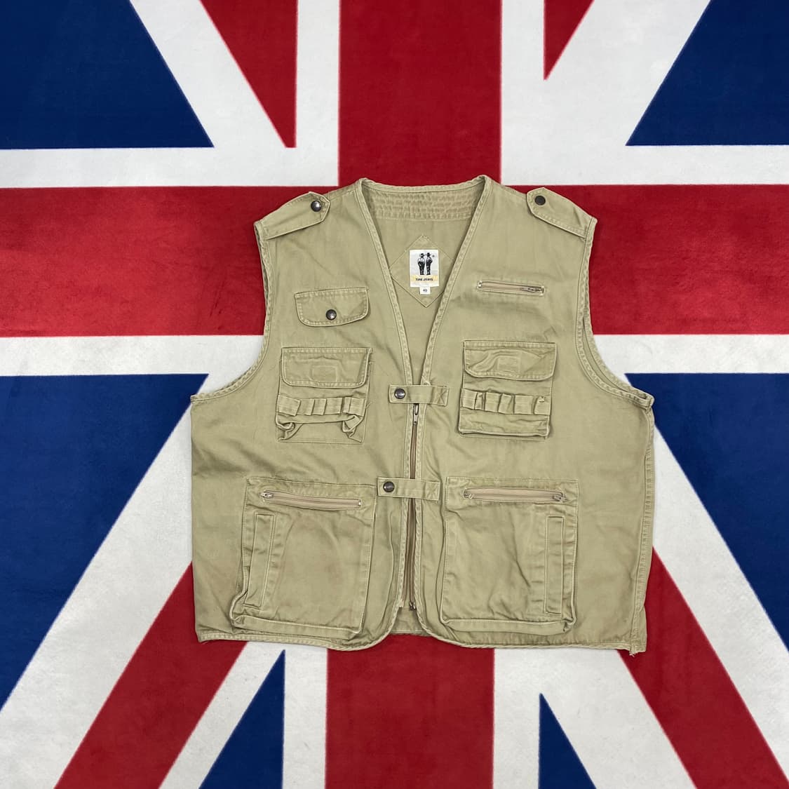 빈티지 헌팅 베스트 40 실측 XL -2XL  상품이미지1