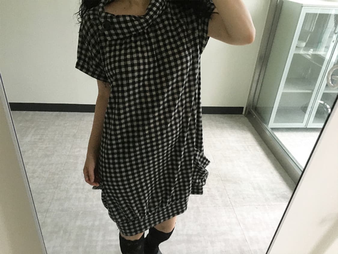 gingham check dress 상품이미지7