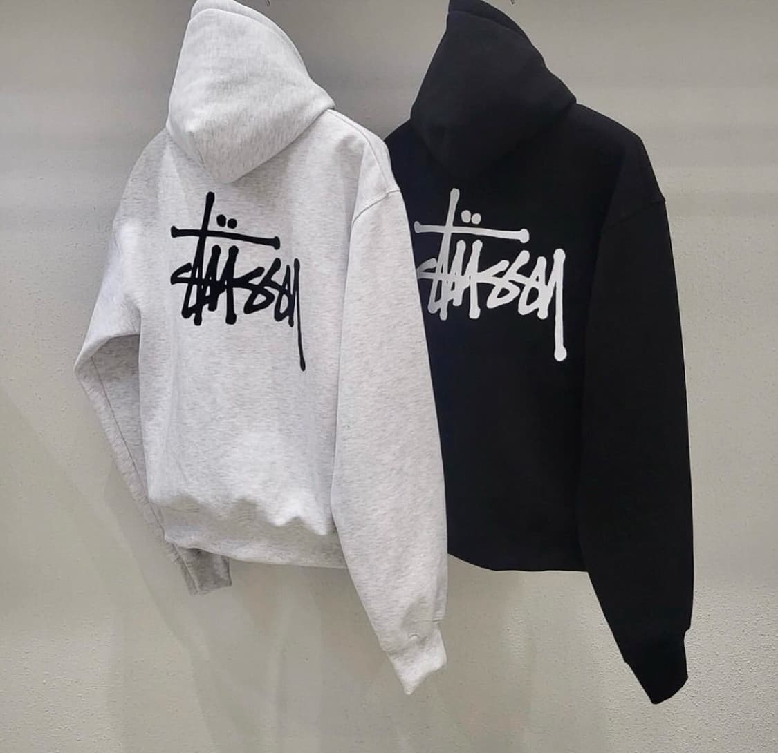 [새상품] 스투시 베이직 후드티(화이트/블랙) 상품이미지6