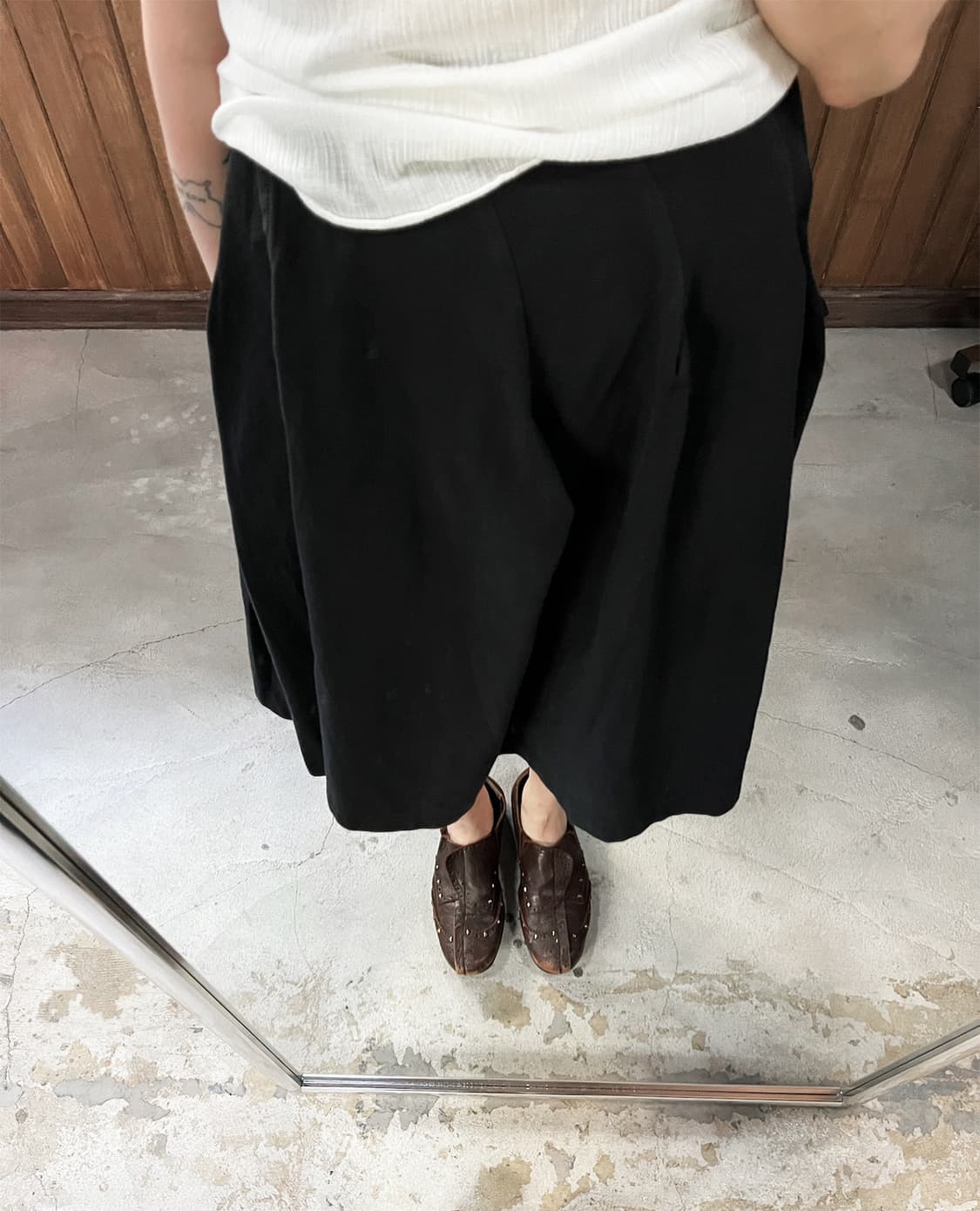 COMME DES GARCONS diagonal pleats skirt 상품이미지5