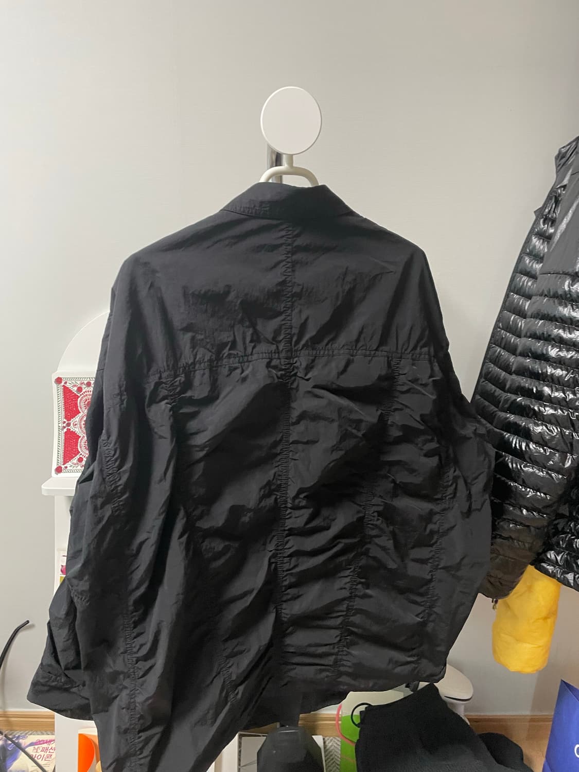 WE11DONE 웰던 블랙 셔링 셔츠 상품이미지3