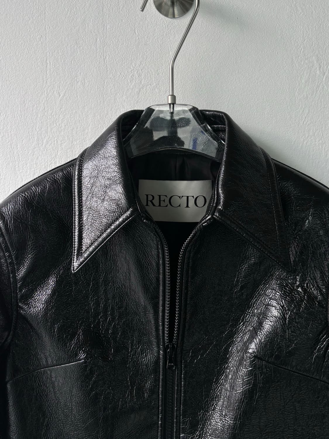 렉토 23aw 폴리 레더 블루종 상품이미지3