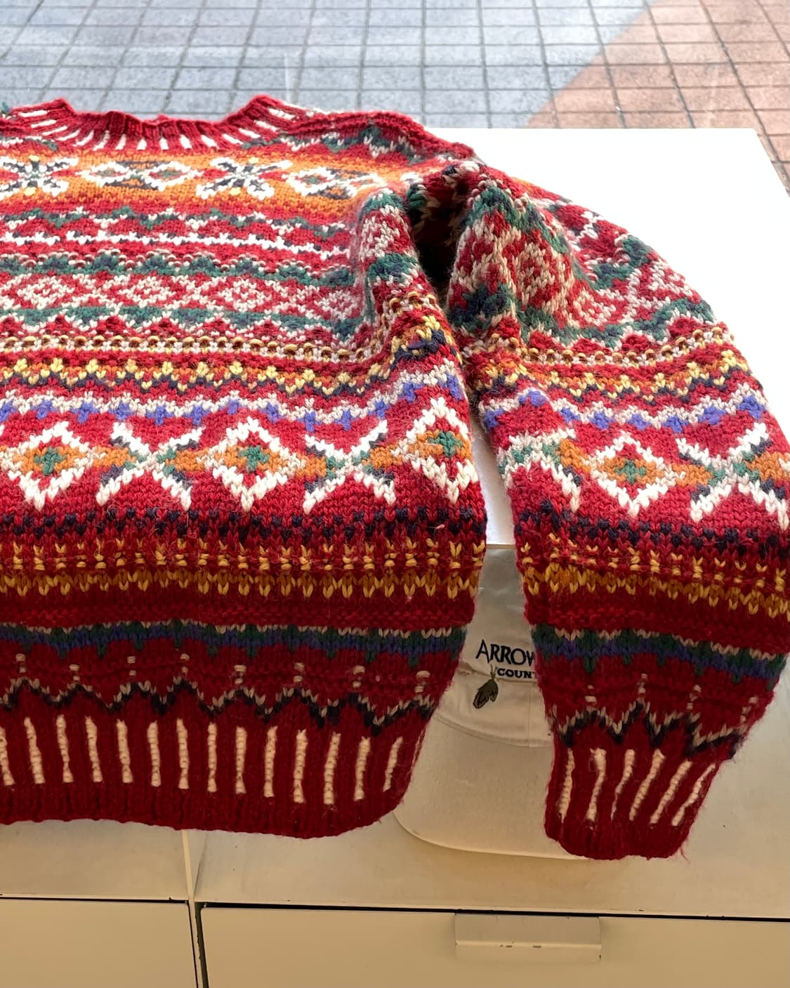 Vintage Fair isle wool sweater 페어아일 스웨터 상품이미지3
