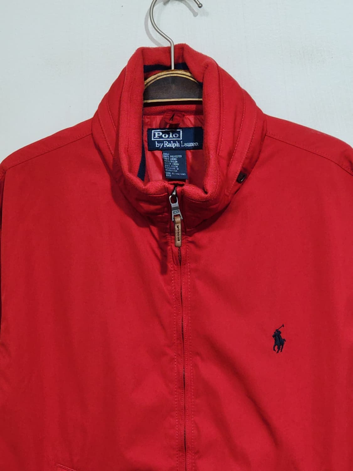 (L) 랄프로렌 폴로 자켓 빨강 하이넥 로고 점퍼 캐주얼  상품이미지2