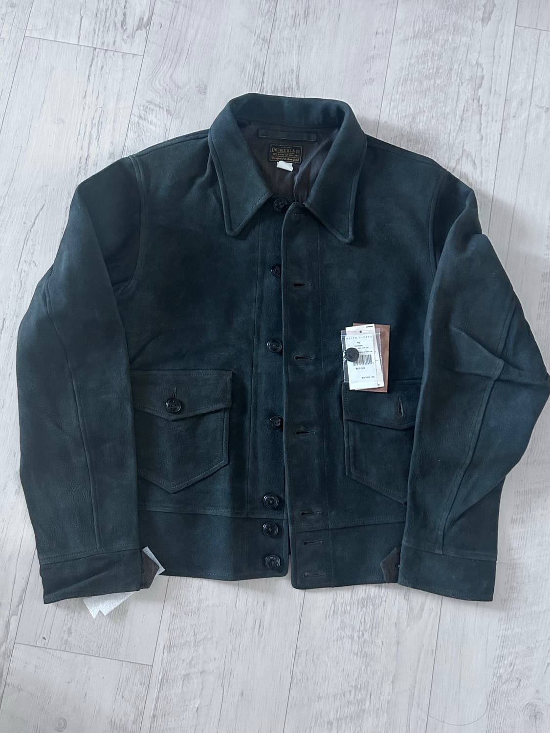 RRL 뉴스보이 스웨이드 레더 블랙 M 상품이미지1