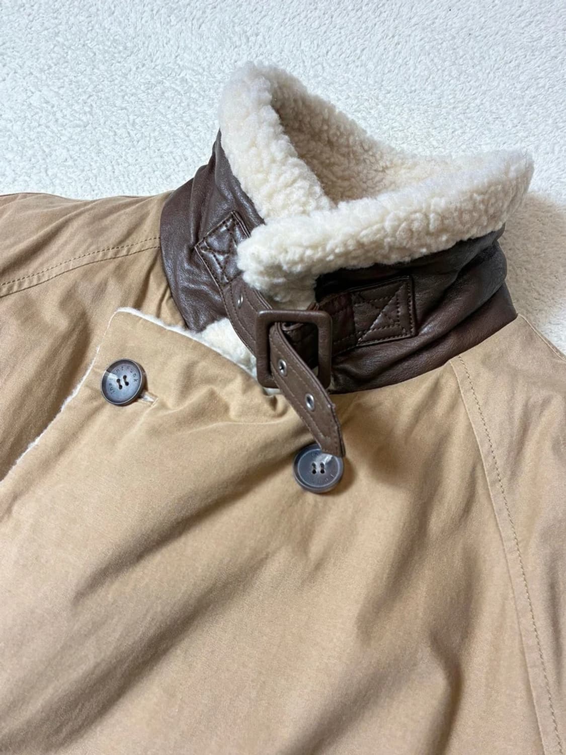 인스턴트펑크 20FW 덕다운 무스탕 롱 코트 PN7843 상품이미지4