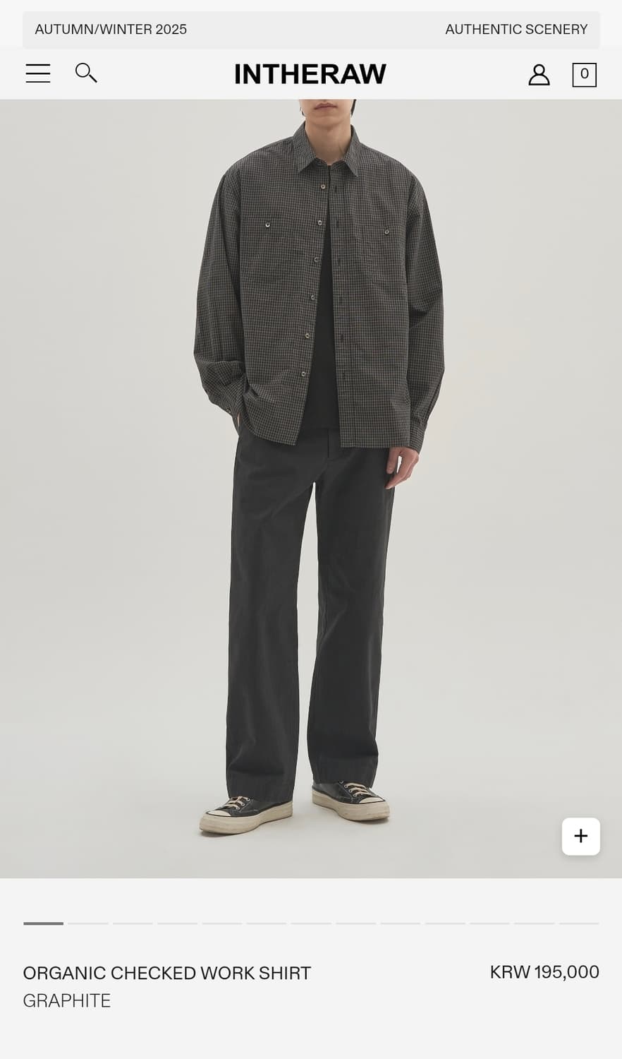 (2) 인더로우  오가닉  체크 워크셔츠 상품이미지2