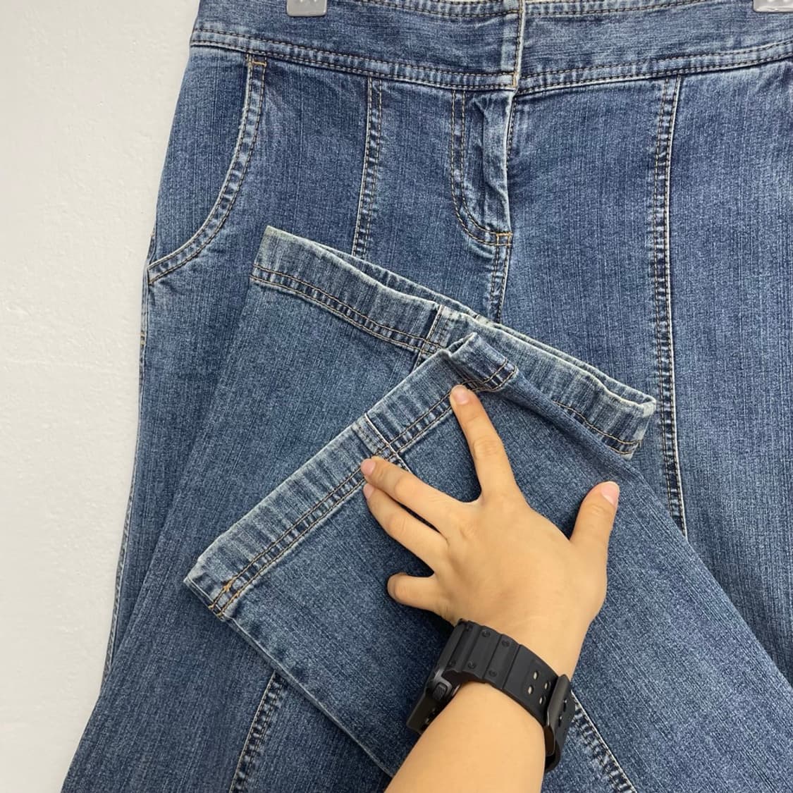 앤테일러 로프트 Ann Taylor LOFT 쁘띠 플레어 데님팬츠 2P 상품이미지5