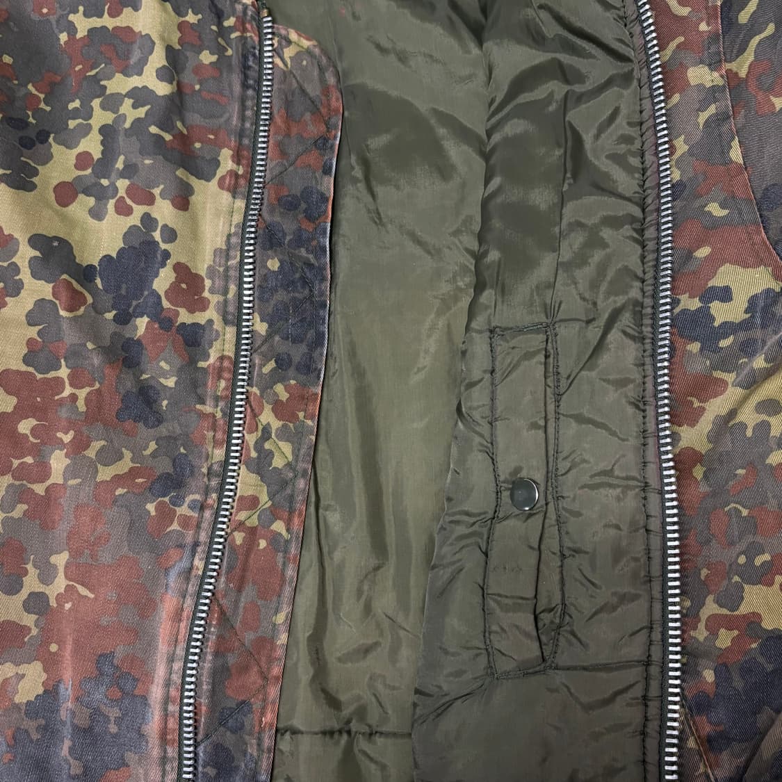 빈티지 독일군 카모 플렉탄 플랙탄 카모 ma-1 봄버 마원 자켓 xl 상품이미지7