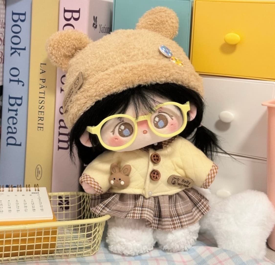 20cm 인형 버터베어 옷 의상 4세트(모자+상의+하의+신발) 상품이미지1