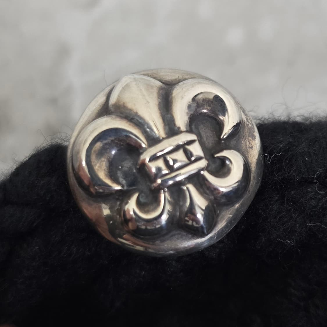 크롬하츠 플레어 레더패치 캐시미어 비니 판매 상품이미지2