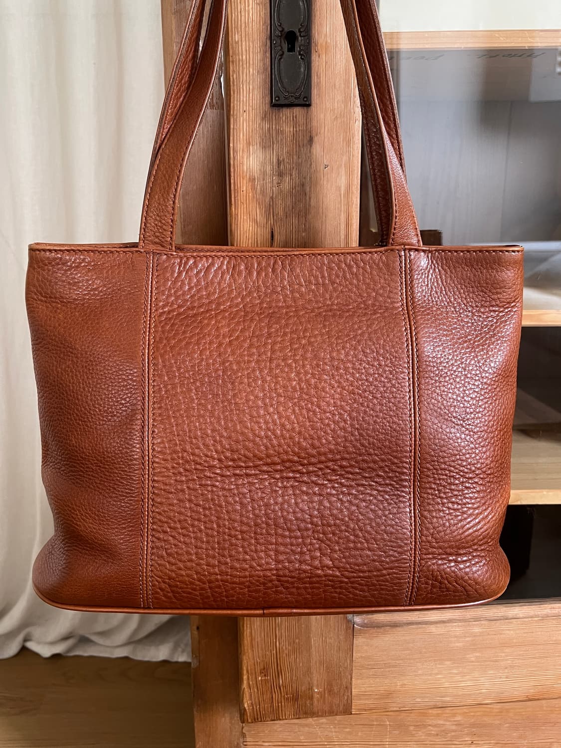 올드 코치 꼬냑 브라운 레더 숄더백 4915 상품이미지10