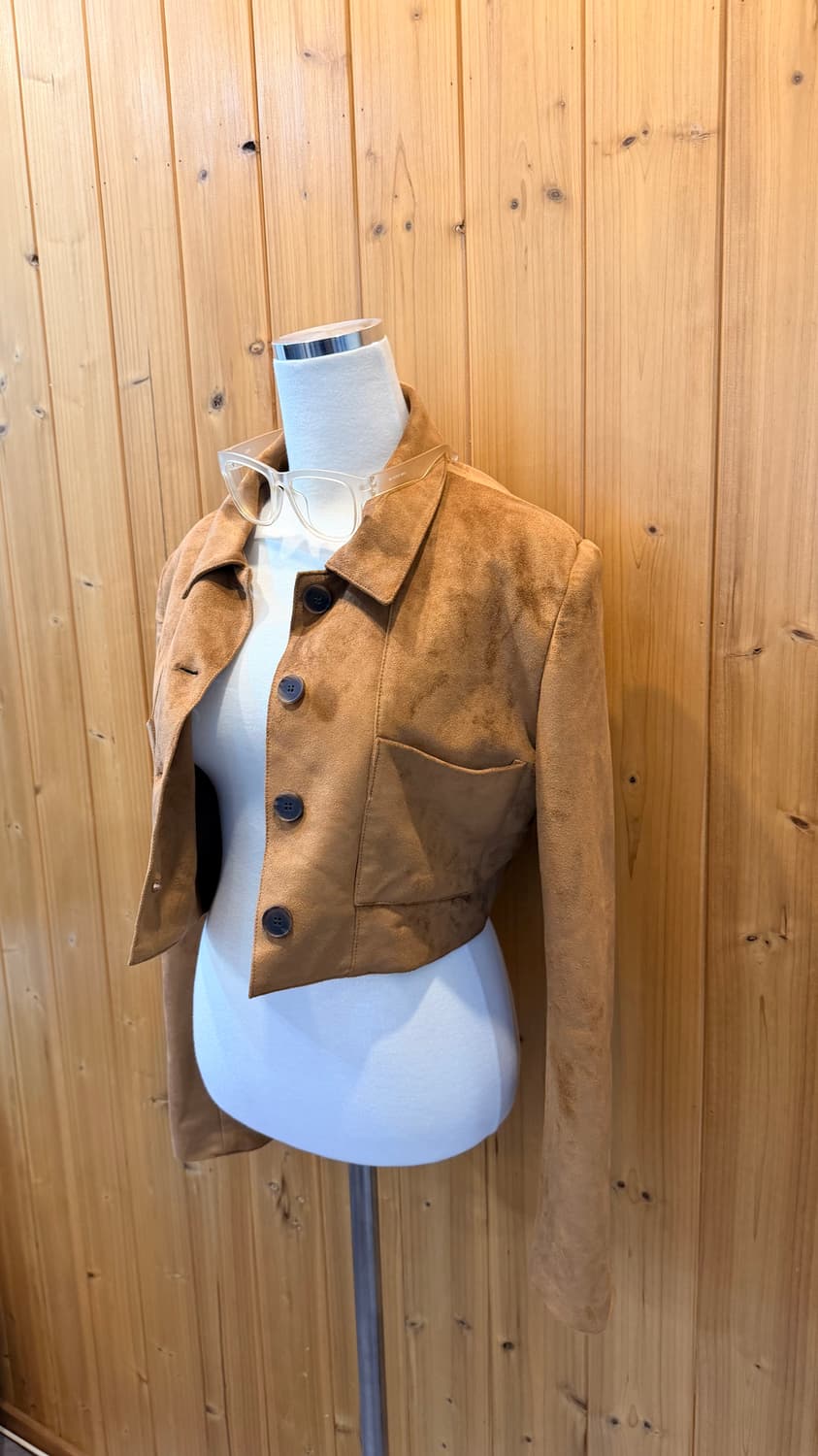 (여성) 벨벳 크롭 숏 자켓 상품이미지6