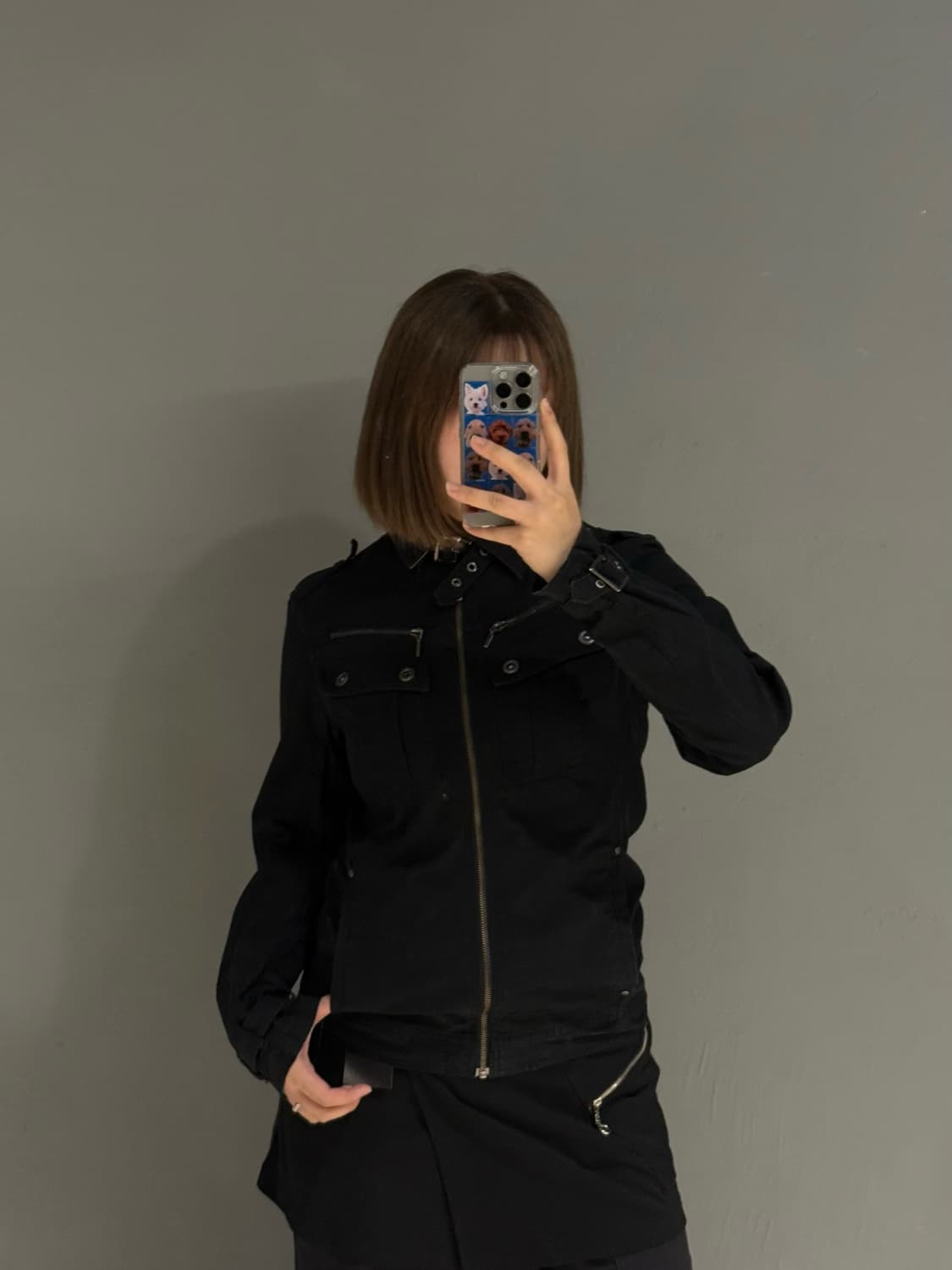 2-buckle detail zipper pocket jacket 상품이미지4