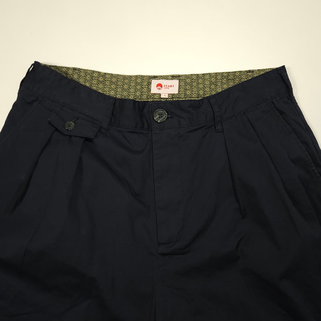 Beams japan 빔즈 네이비 면바지  상품이미지2