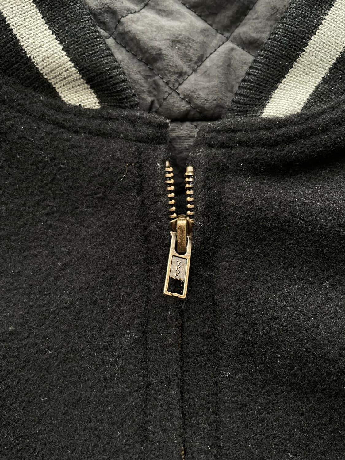 80‘s 이세이미야케 레더 바시티 자켓 상품이미지5