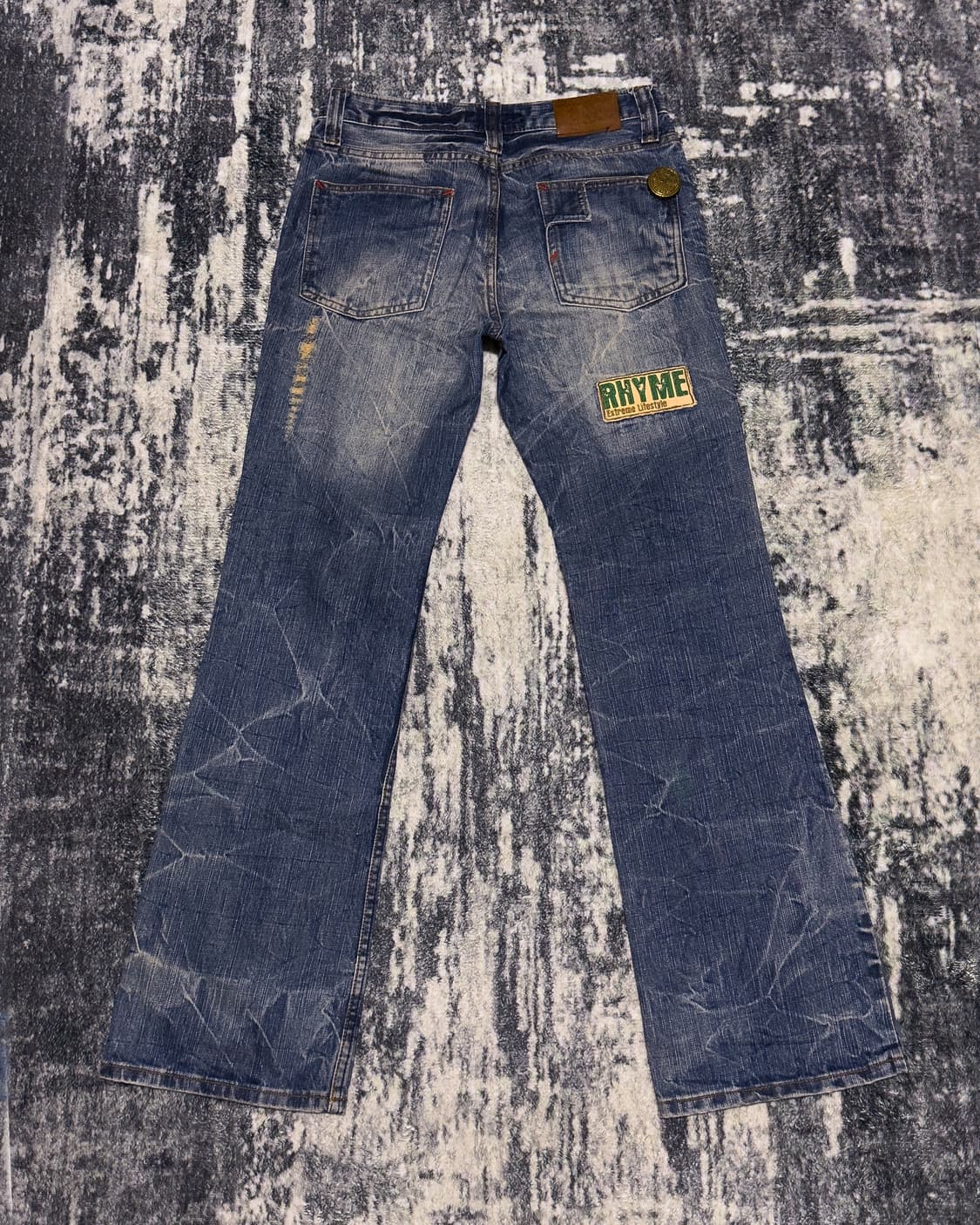{UNKNOWN} Multi Patch Distressed Jeans   상품이미지3