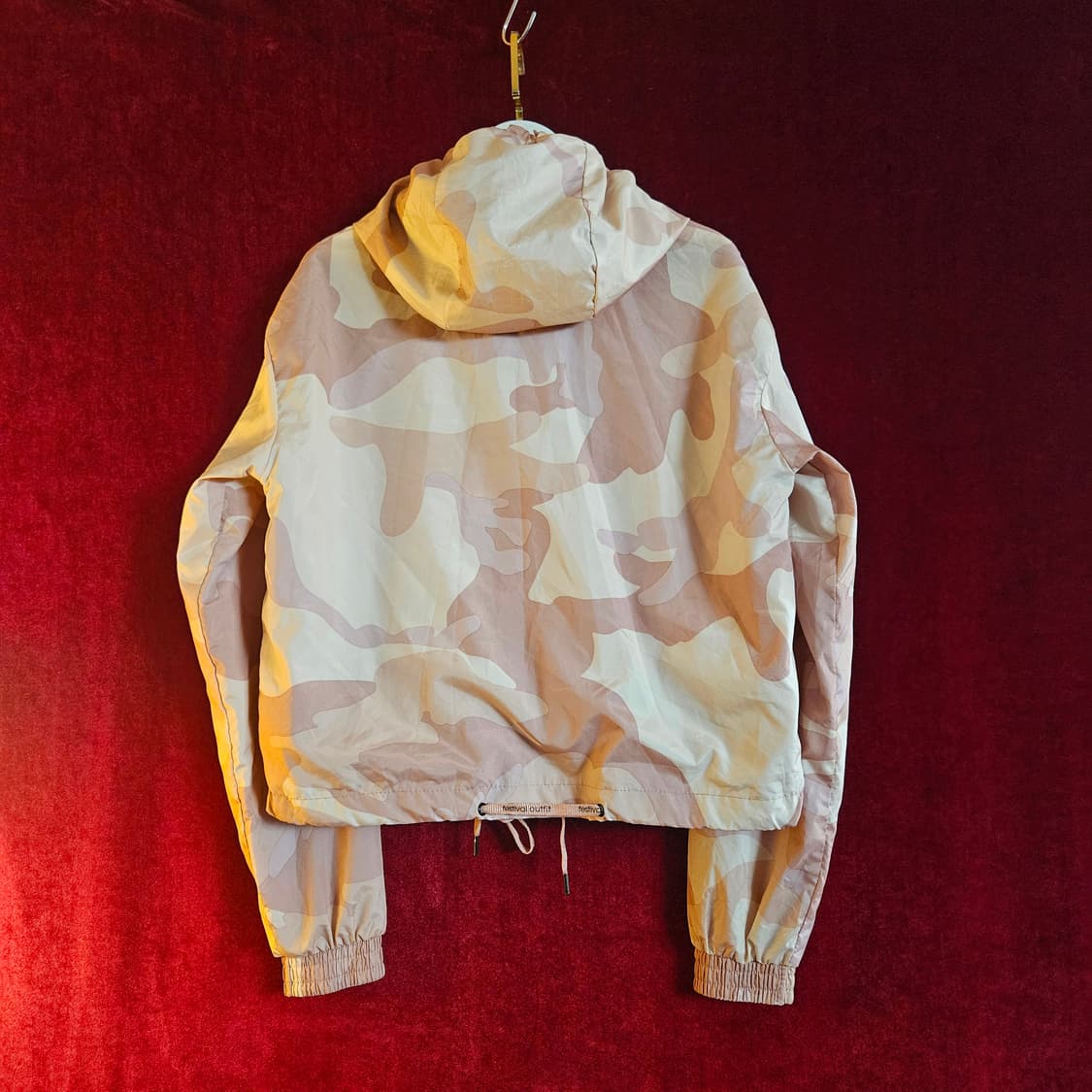 버쉬카(Bershka) 핑크 카모 경량 바람막이 자켓 S size 상품이미지5