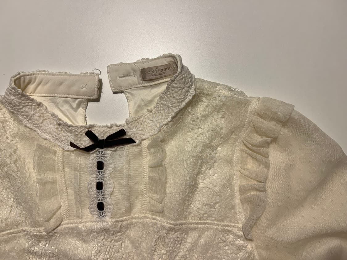 엑시즈팜 바닐라 라떼 로맨틱 히메 갸루 레이스 탑 상품이미지2