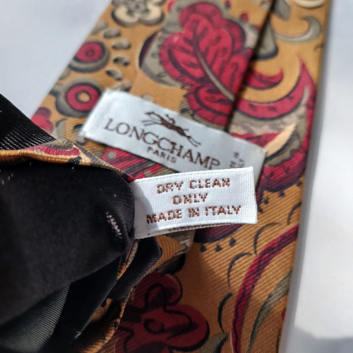 롱샴 실크 브라운 페이즐리 패턴 넥타이 9.2cm A+등급 E768
 상품이미지9