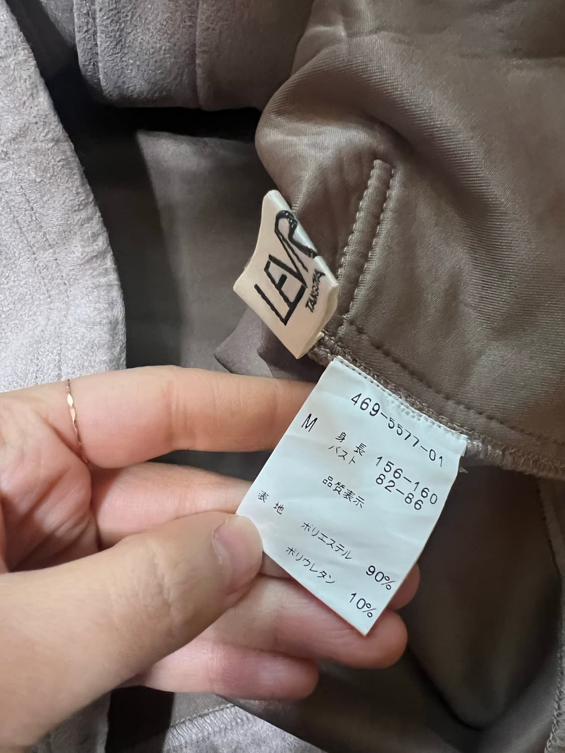 빈티지 하이넥 스웨이드 롱자켓 상품이미지3