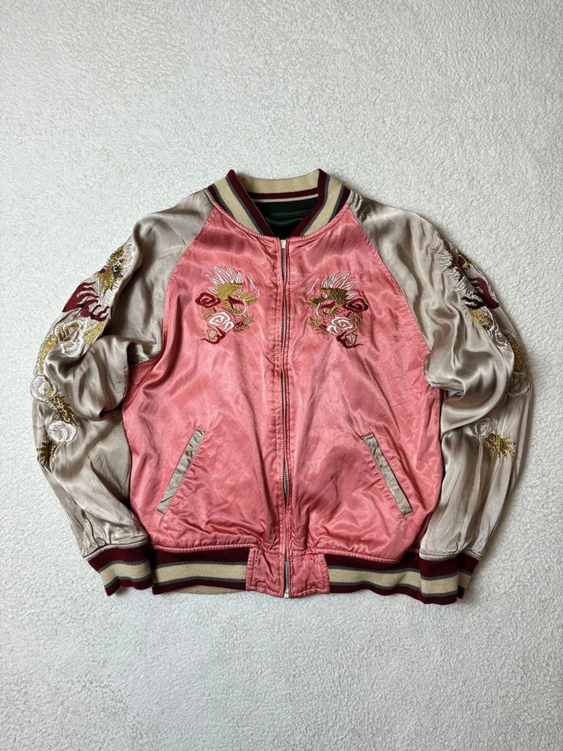 휴스턴 00's 재팬 리버시블 자수 크롭 스카잔 자켓 PN6360    상품이미지1