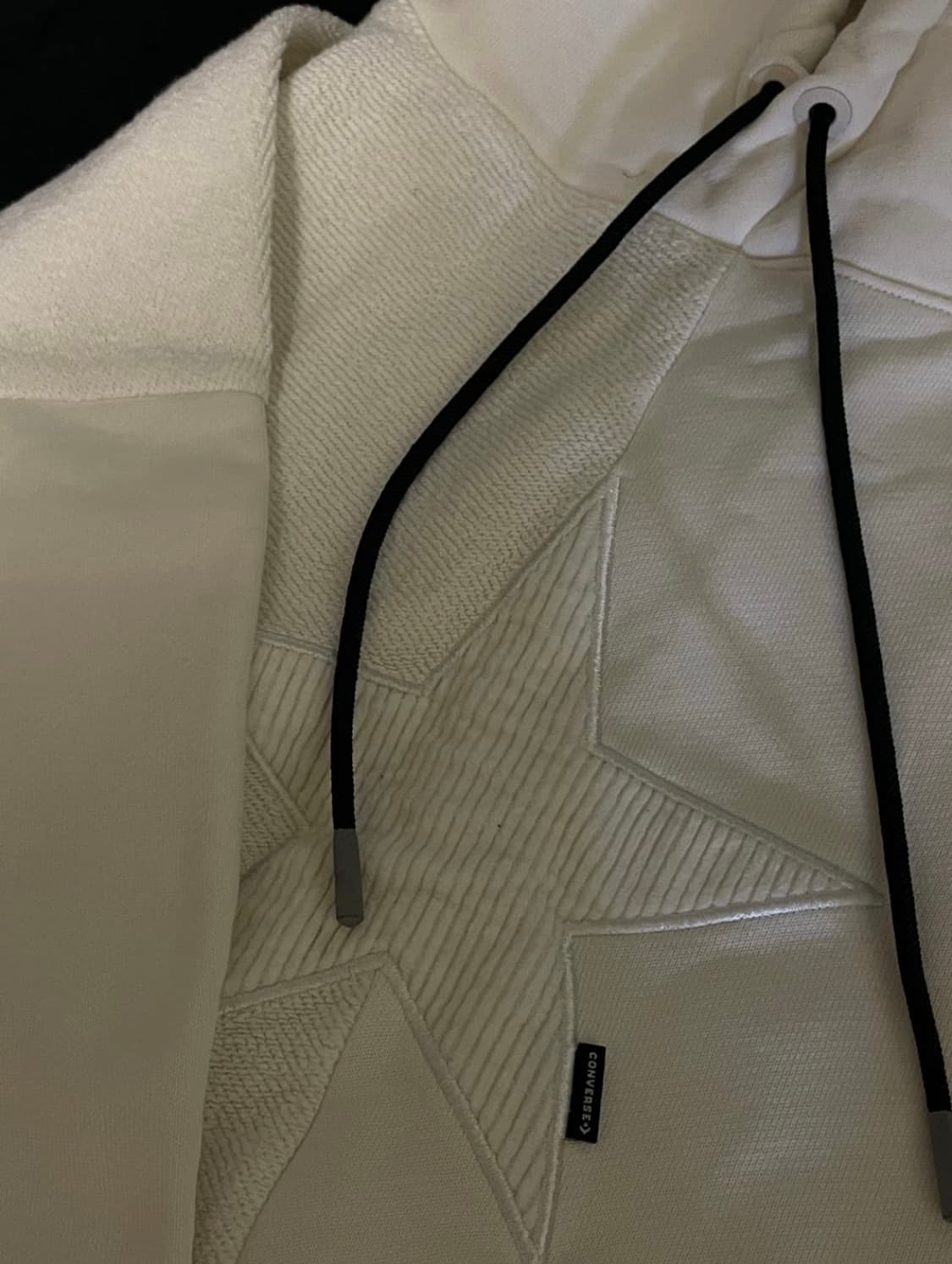 컨버스 아이보리 후드티 상품이미지4