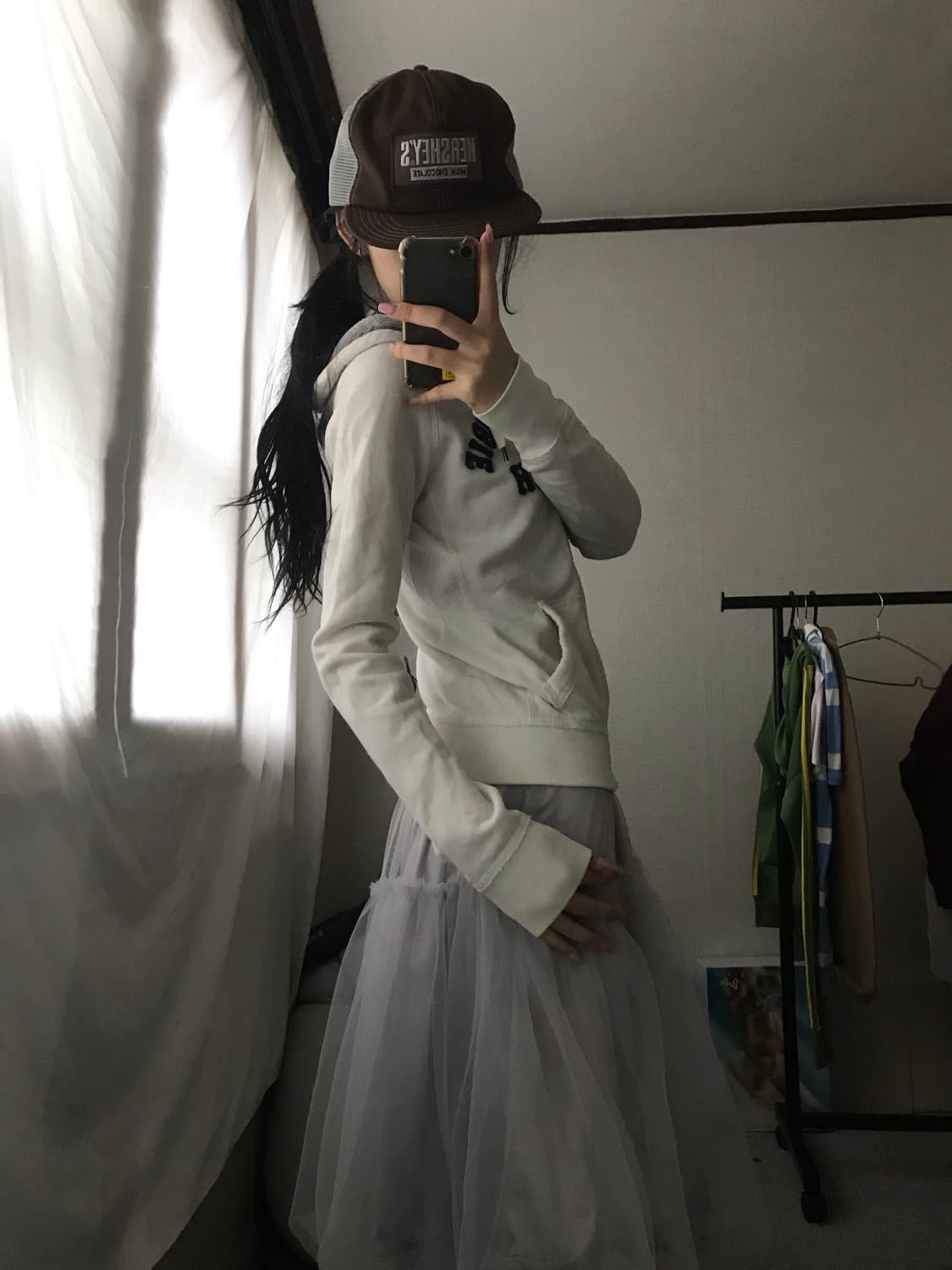 아베크롬비 화이트 딱붙핏 후드집업 상품이미지3