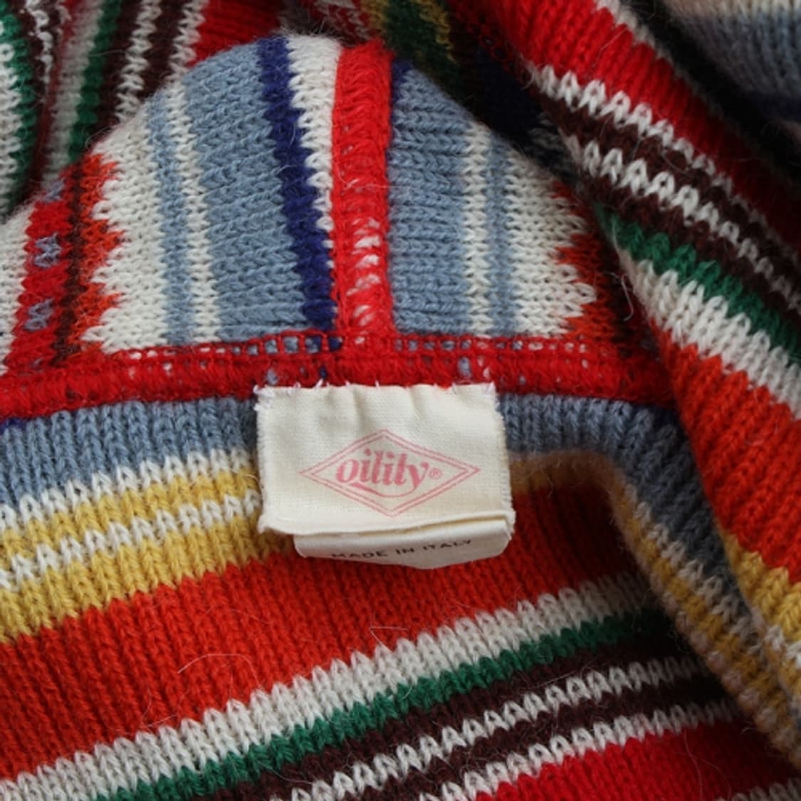 오일릴리 울 혼방 스트라이프 후드 판초 케이프 (프리 사이즈) 상품이미지4